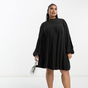 Black Pleated Dress
